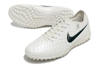 Nike Tiempo Legend 10 Pro TF Artificial Turf Soccer Shoes - White/Green