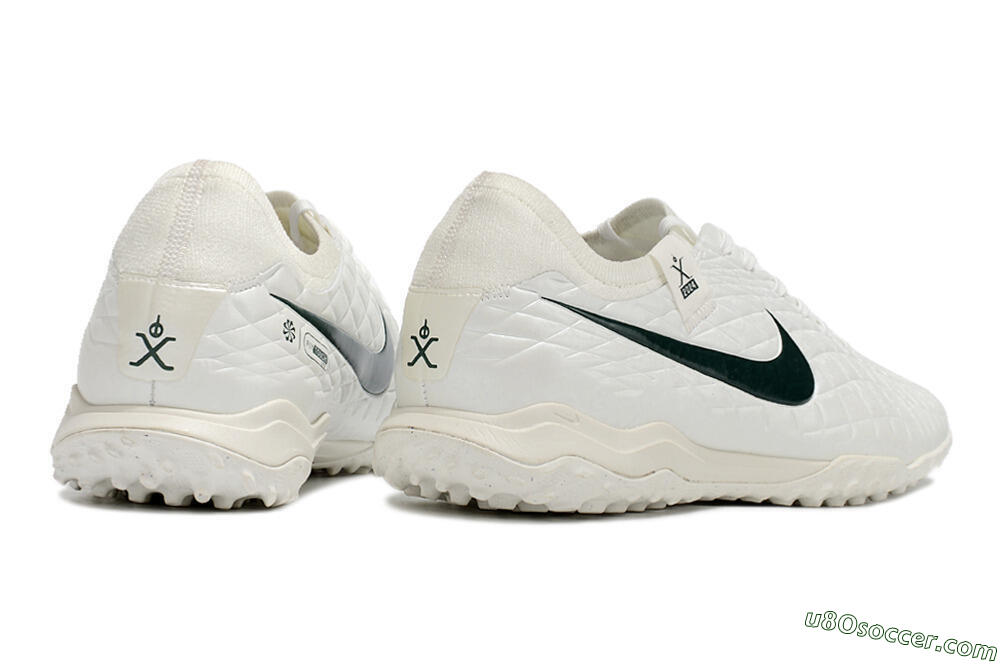 Nike Tiempo Legend 10 Pro TF Artificial Turf Soccer Shoes - White/Green 6