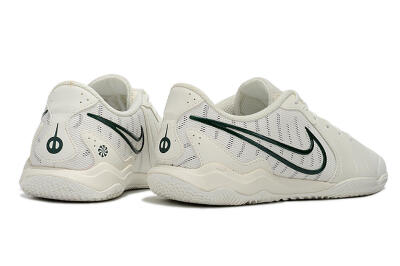Nike Tiempo Legend 10 Academy IC Indoor & Futsal Soccer Shoes - White/Green