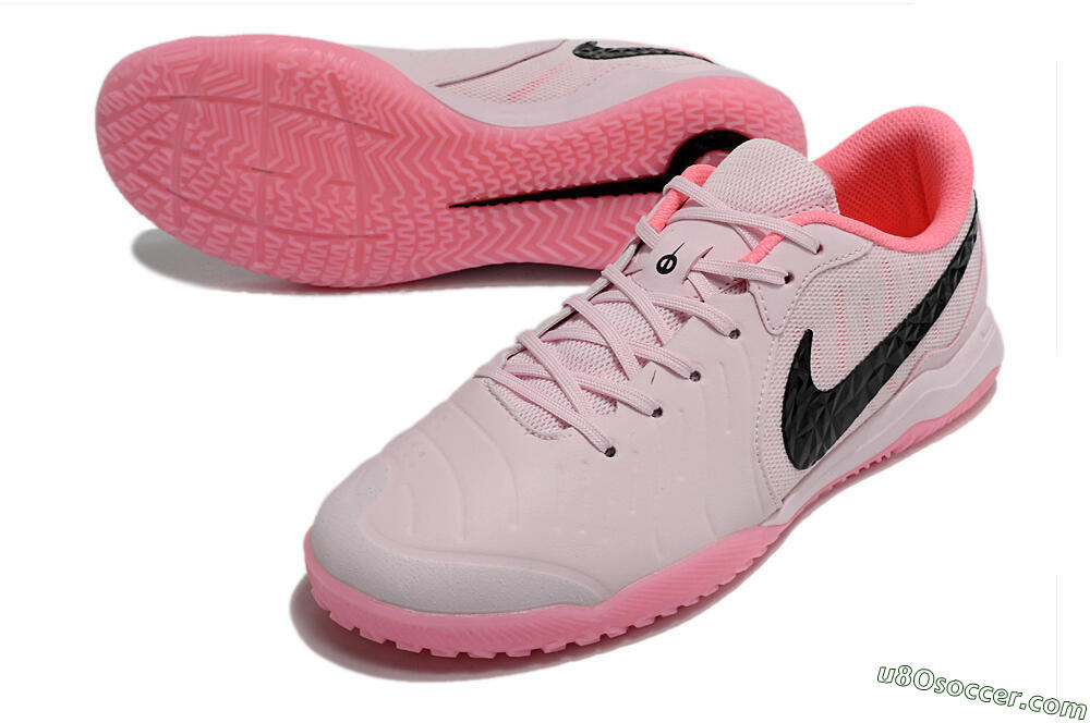 Nike Tiempo Legend 10 Academy IC Indoor & Futsal Soccer Shoes - Pink/Black 3
