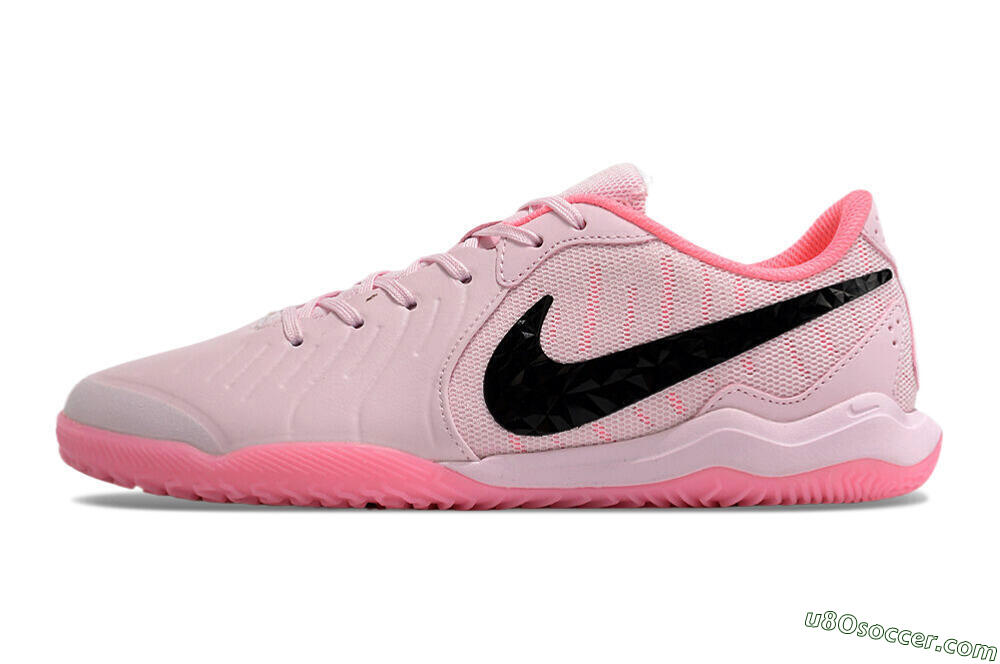 Nike Tiempo Legend 10 Academy IC Indoor & Futsal Soccer Shoes - Pink/Black 2