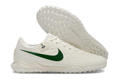 Nike Tiempo Legend 10 Academy TF Artificial Turf Soccer Shoes - White/Green