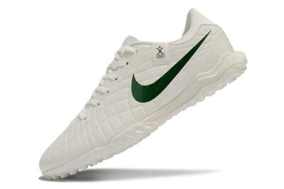 Nike Tiempo Legend 10 Academy TF Artificial Turf Soccer Shoes - White/Green