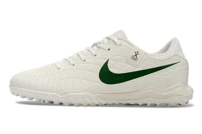 Nike Tiempo Legend 10 Academy TF Artificial Turf Soccer Shoes - White/Green