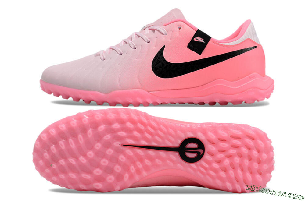 Nike Tiempo Legend 10 Academy TF Artificial Turf Soccer Shoes - Pink/Black 0