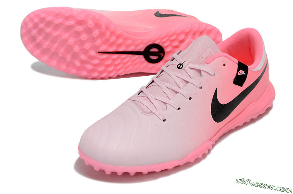 Nike Tiempo Legend 10 Academy TF Artificial Turf Soccer Shoes - Pink/Black 3