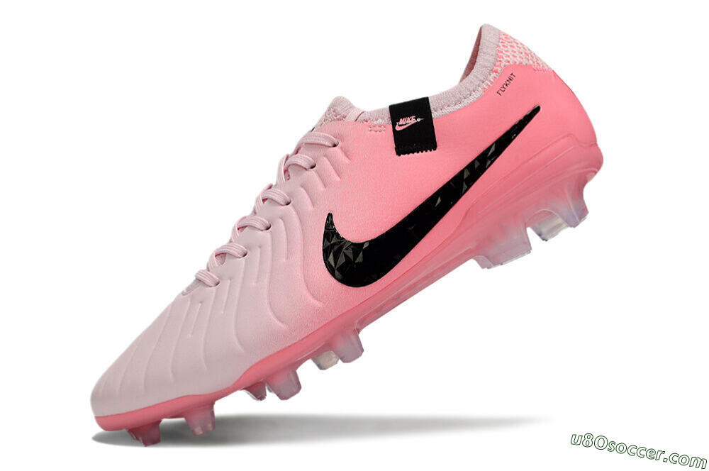 Nike Tiempo Legend 10 Elite FG Firm Ground Soccer Cleats - Pink/Black 5