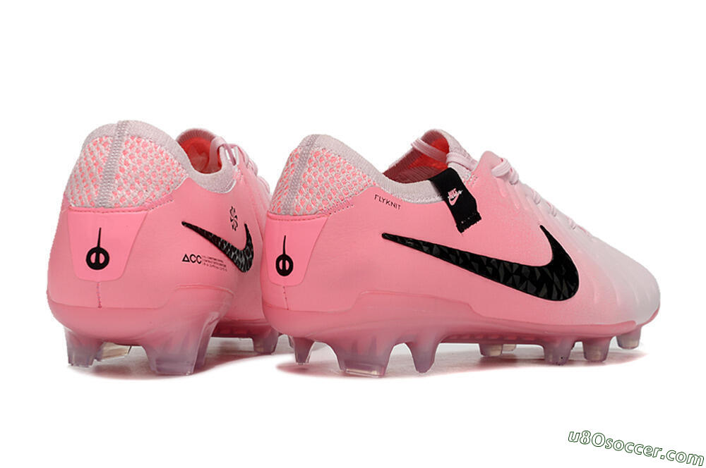 Nike Tiempo Legend 10 Elite FG Firm Ground Soccer Cleats - Pink/Black 6