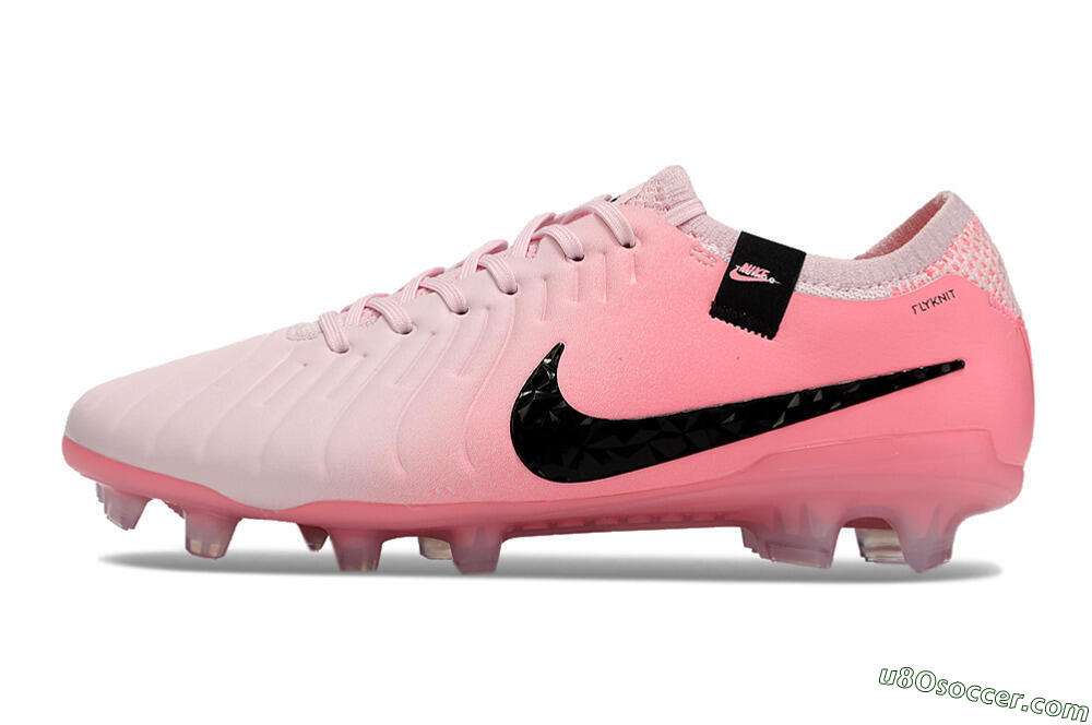 Nike Tiempo Legend 10 Elite FG Firm Ground Soccer Cleats - Pink/Black 2
