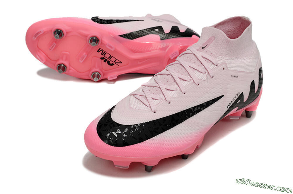 Nike Air Zoom Mercurial Superfly 9 Elite SG Soft Ground Soccer Cleats - Pink/Black 3