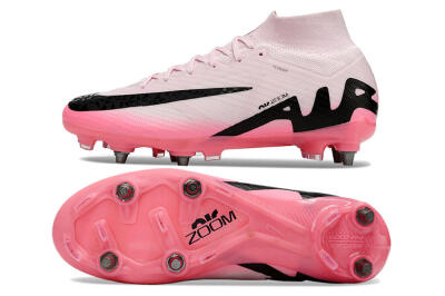 Nike Air Zoom Mercurial Superfly 9 Elite SG Soft Ground Soccer Cleats - Pink/Black