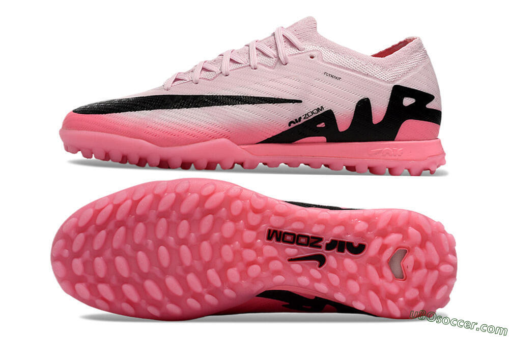Nike Air Zoom Mercurial Vapor 15 Elite TF Artificial Turf Soccer Shoes - Pink/Black 0