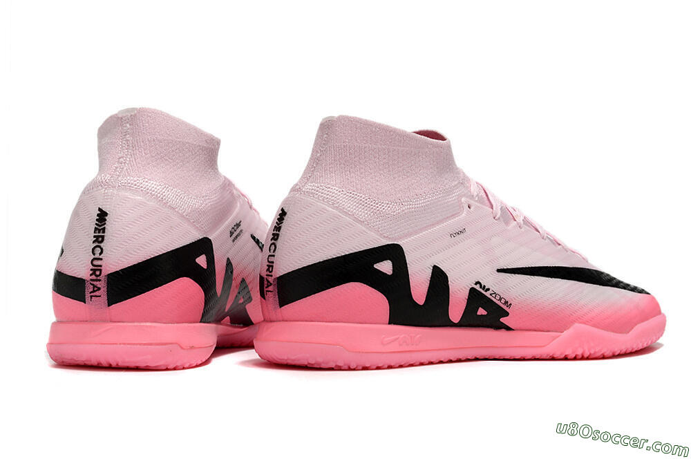 Nike Air Zoom Mercurial Superfly 9 Elite IC Indoor & Futsal Soccer Shoes - Pink/Black 6
