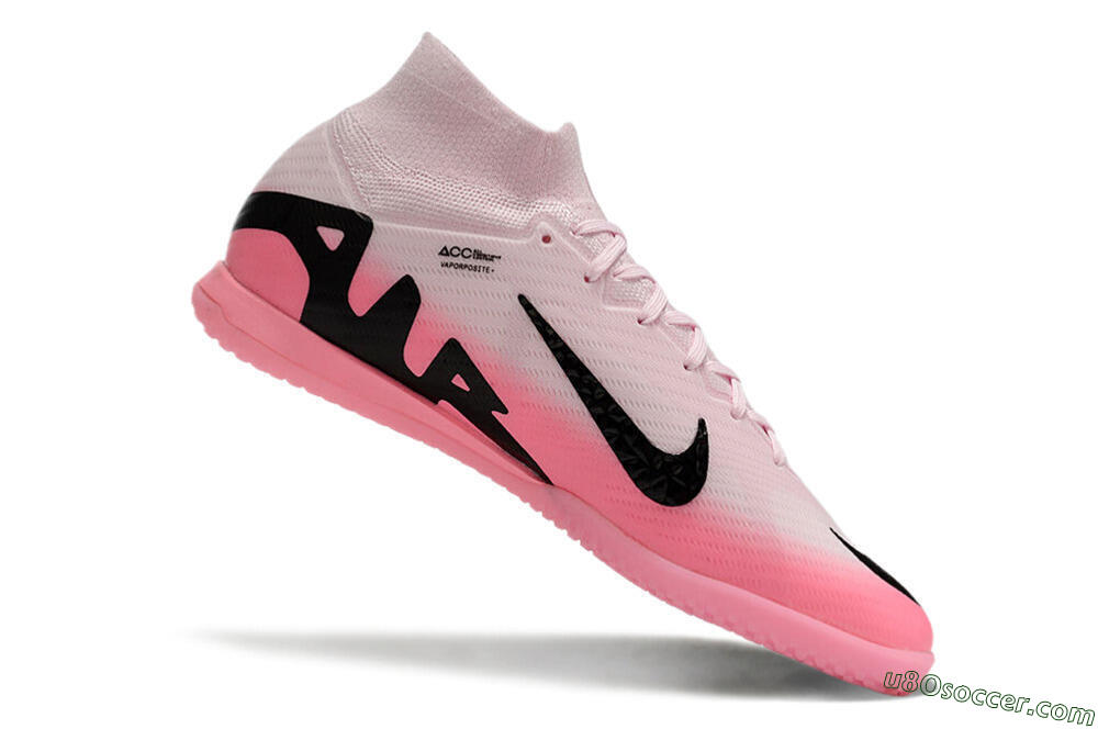 Nike Air Zoom Mercurial Superfly 9 Elite IC Indoor & Futsal Soccer Shoes - Pink/Black 4