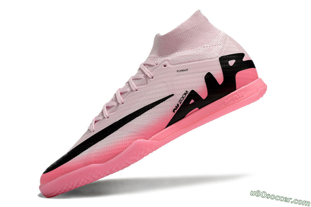 Nike Air Zoom Mercurial Superfly 9 Elite IC Indoor & Futsal Soccer Shoes - Pink/Black 5