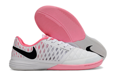 Nike Lunar Gato 2 IC Indoor & Futsal Soccer Shoes - White/Pink/Black