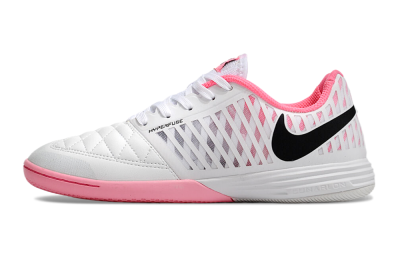 Nike Lunar Gato 2 IC Indoor & Futsal Soccer Shoes - White/Pink/Black