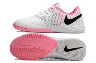 Nike Lunar Gato 2 IC Indoor & Futsal Soccer Shoes - White/Pink/Black