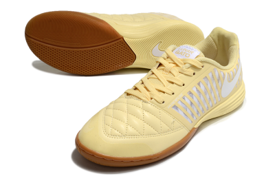 Nike Lunar Gato 2 IC Indoor & Futsal Soccer Shoes - Yellow/White/Brown