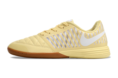 Nike Lunar Gato 2 IC Indoor & Futsal Soccer Shoes - Yellow/White/Brown