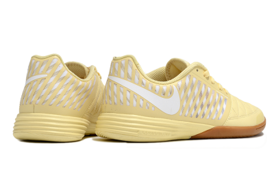 Nike Lunar Gato 2 IC Indoor & Futsal Soccer Shoes - Yellow/White/Brown