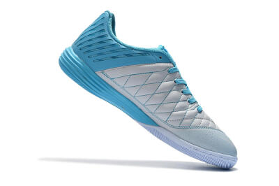 Nike Lunar Gato 2 IC Indoor & Futsal Soccer Shoes - White/Blue/Silver