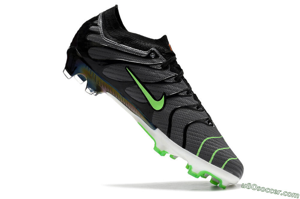 Nike Air Zoom Mercurial Vapor 15 Elite FG Firm Ground Soccer Cleats - Silver/Black/Green 4