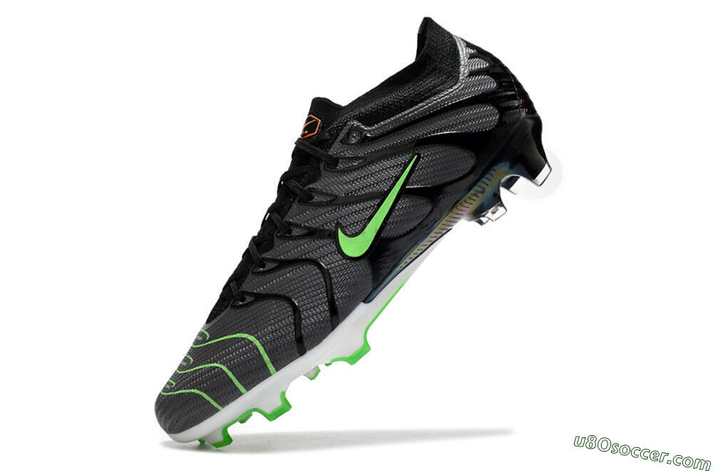 Nike Air Zoom Mercurial Vapor 15 Elite FG Firm Ground Soccer Cleats - Silver/Black/Green 5