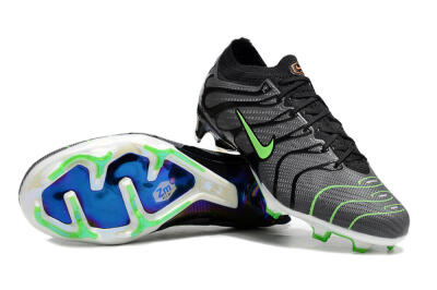Nike Air Zoom Mercurial Vapor 15 Elite FG Firm Ground Soccer Cleats - Silver/Black/Green