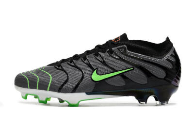 Nike Air Zoom Mercurial Vapor 15 Elite FG Firm Ground Soccer Cleats - Silver/Black/Green