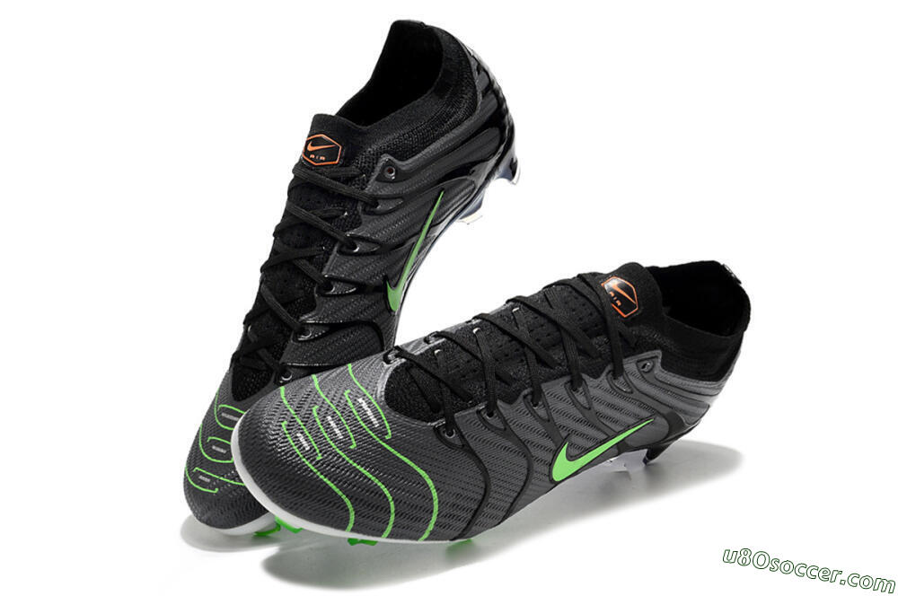 Nike Air Zoom Mercurial Vapor 15 Elite FG Firm Ground Soccer Cleats - Silver/Black/Green 3