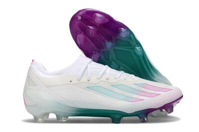 Adidas X23 crazyfast.1 Messi FG Firm Ground Soccer Cleats - White/Pink/Green