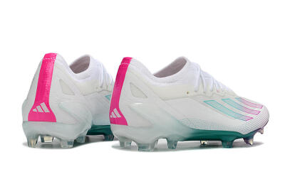 Adidas X23 crazyfast.1 Messi FG Firm Ground Soccer Cleats - White/Pink/Green