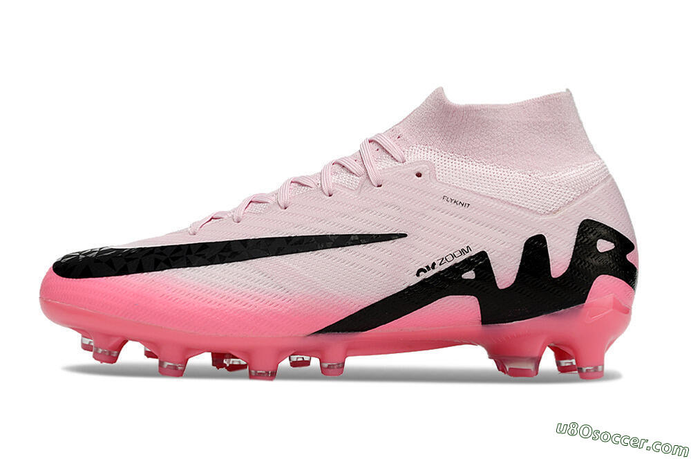 Nike Air Zoom Mercurial Superfly 9 Elite FG Artificial Grass Soccer Cleats - Pink/Black 2
