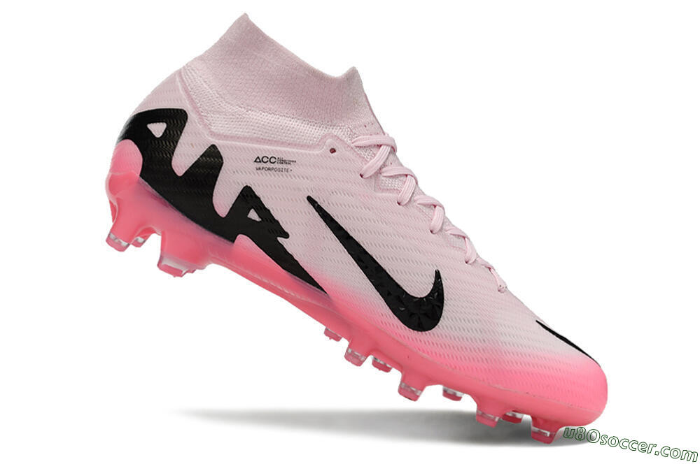 Nike Air Zoom Mercurial Superfly 9 Elite FG Artificial Grass Soccer Cleats - Pink/Black 4