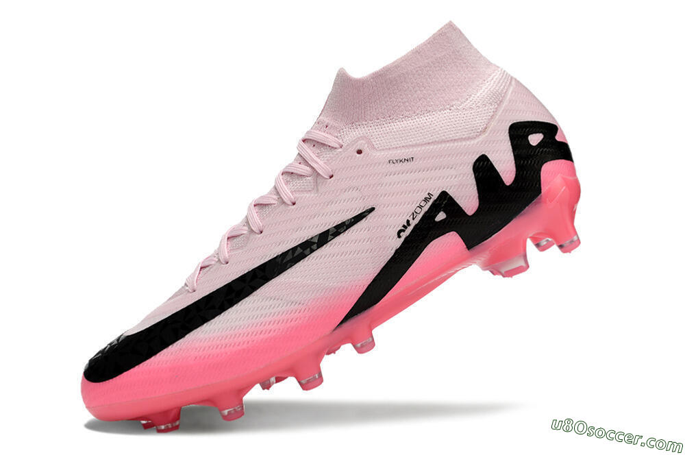 Nike Air Zoom Mercurial Superfly 9 Elite FG Artificial Grass Soccer Cleats - Pink/Black 5