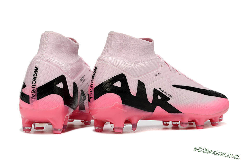 Nike Air Zoom Mercurial Superfly 9 Elite FG Artificial Grass Soccer Cleats - Pink/Black 6