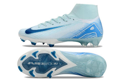 Nike Air Zoom Mercurial Superfly 10 Elite FG Firm Ground Soccer Cleats - Jade/White/Blue