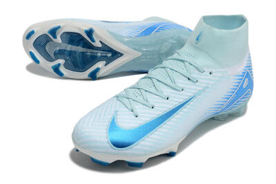 Nike Air Zoom Mercurial Superfly 10 Elite FG Firm Ground Soccer Cleats - Jade/White/Blue