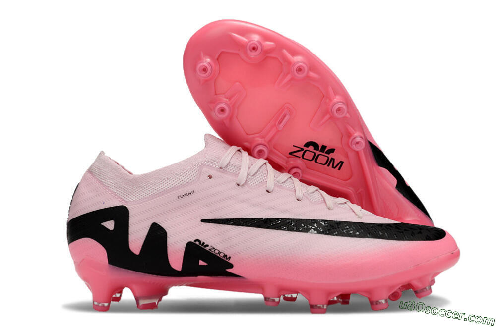 Nike Air Zoom Mercurial Vapor 15 Elite FG Artificial Grass Soccer Cleats - Pink/Black 1