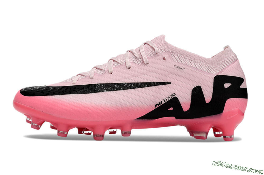 Nike Air Zoom Mercurial Vapor 15 Elite FG Artificial Grass Soccer Cleats - Pink/Black 2