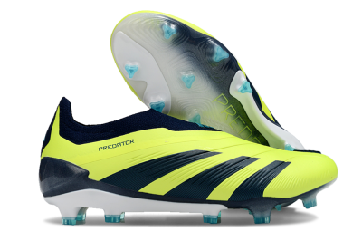 Adidas Predator Accuracy+ FG Firm Ground Soccer Cleats - Yellow/Blue/White