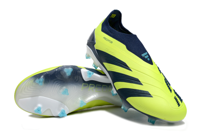Adidas Predator Accuracy+ FG Firm Ground Soccer Cleats - Yellow/Blue/White