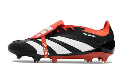 Adidas Predator Elite Foldover Tongue FG Firm Ground Soccer Cleats - Black/White/Red