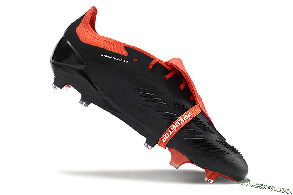 Adidas Predator Elite Foldover Tongue FG Firm Ground Soccer Cleats - Black/White/Red 4