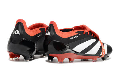 Adidas Predator Elite Foldover Tongue FG Firm Ground Soccer Cleats - Black/White/Red