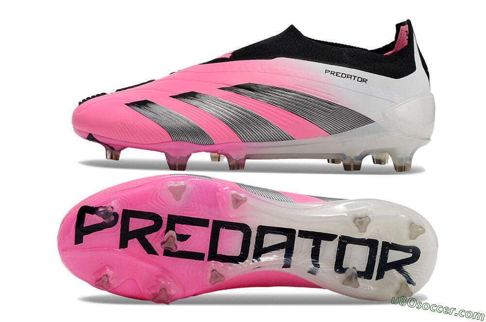 Adidas Predator Accuracy+ FG Firm Ground Soccer Cleats - Pink/Black/White 0