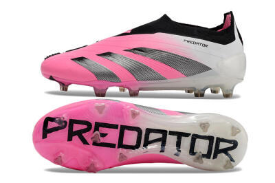 Adidas Predator Accuracy+ FG Firm Ground Soccer Cleats - Pink/Black/White