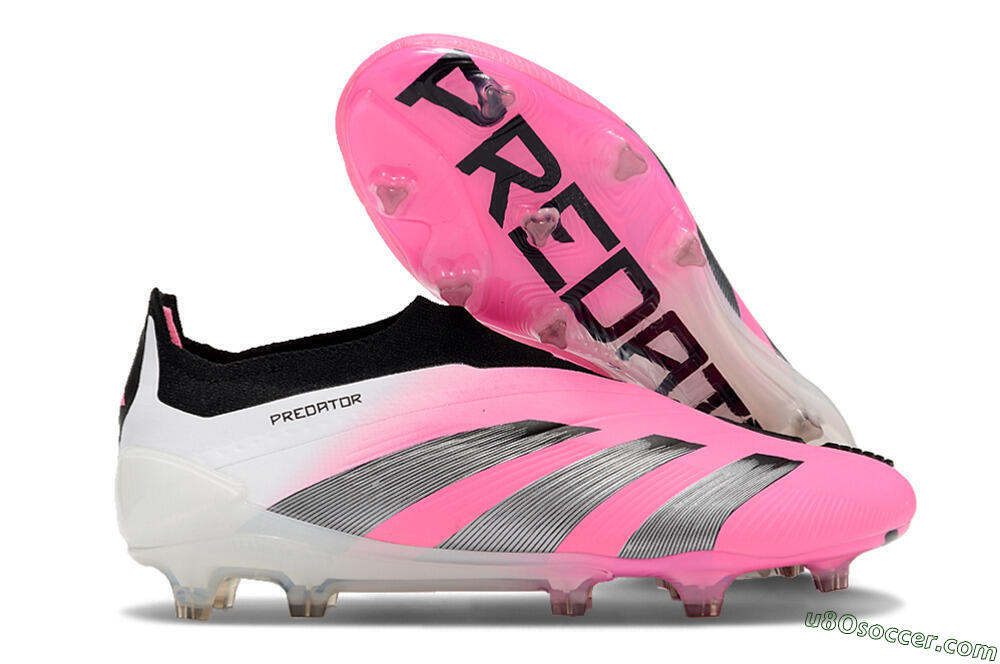 Adidas Predator Accuracy+ FG Firm Ground Soccer Cleats - Pink/Black/White 1