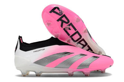 Adidas Predator Accuracy+ FG Firm Ground Soccer Cleats - Pink/Black/White